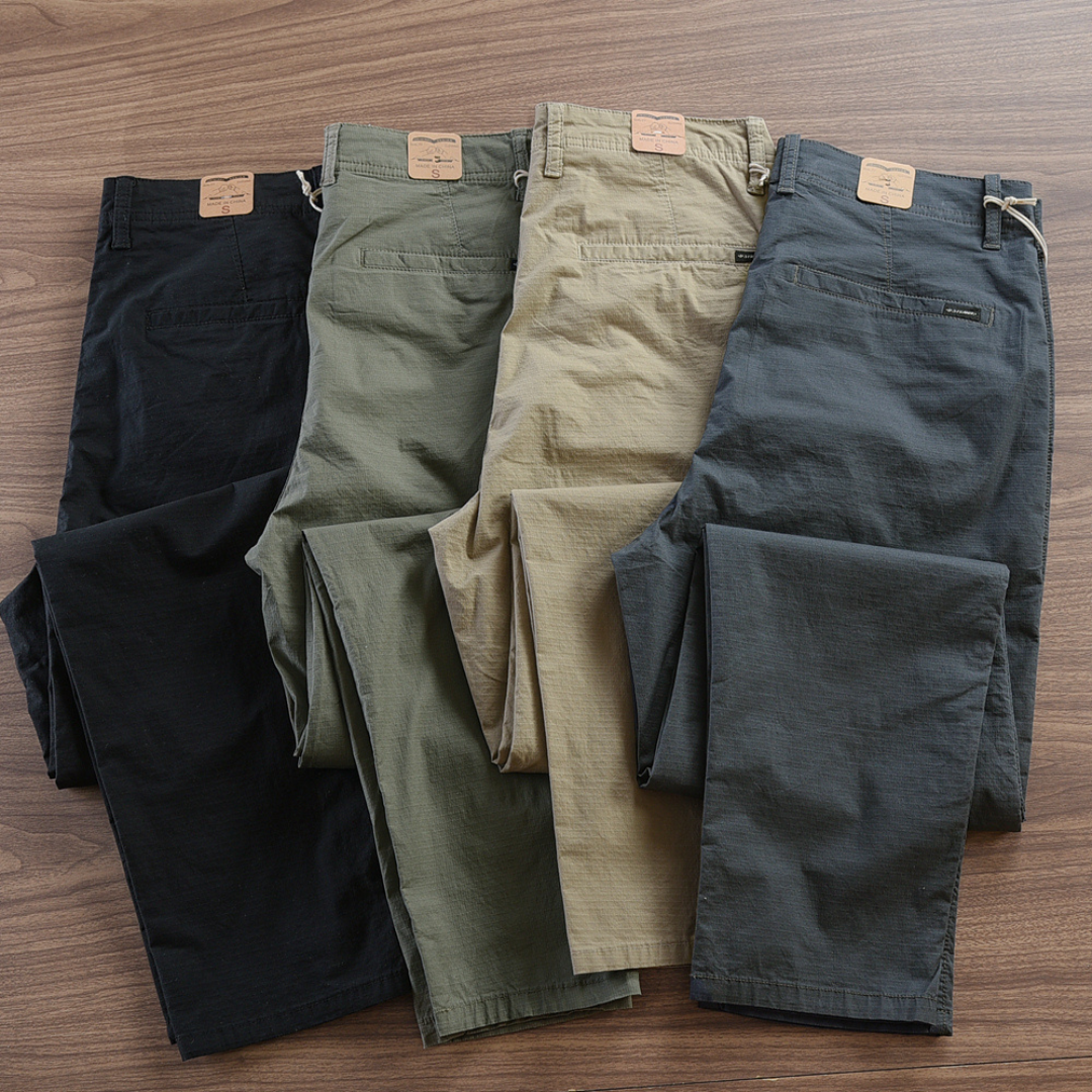 [LEVE 4 PAGUE 2] CALÇAS RETA EM SARJA PREMIUM MASCULINA (ESTILO E CONFORTO EM CADA PASSO!)