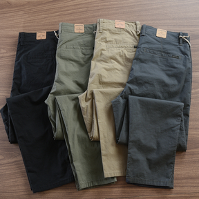 [LEVE 4 PAGUE 2] CALÇAS RETA EM SARJA PREMIUM MASCULINA (ESTILO E CONFORTO EM CADA PASSO!)