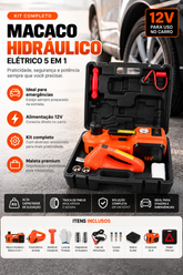 KIT AUTOMOTIVO DE EMERGÊNCIA 5 EM 1 — COMPLETO PARA QUALQUER IMPREVISTO + Brindes