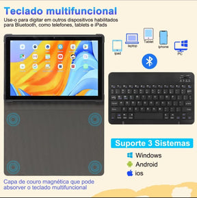 Tablet EasyTech Ultra 14 Full HD IPS | 128GB + 6GB RAM | Android 13 | Dual Chip | 6000mAh 🔥 + BRINDE: Capinha e Teclado