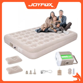 🔥Colchão Inflável Queen Casal Cama De Campanha Bomba Inflável Com Bateria De Lítio Integrada JOYFOX - Oferta limitada!🔥