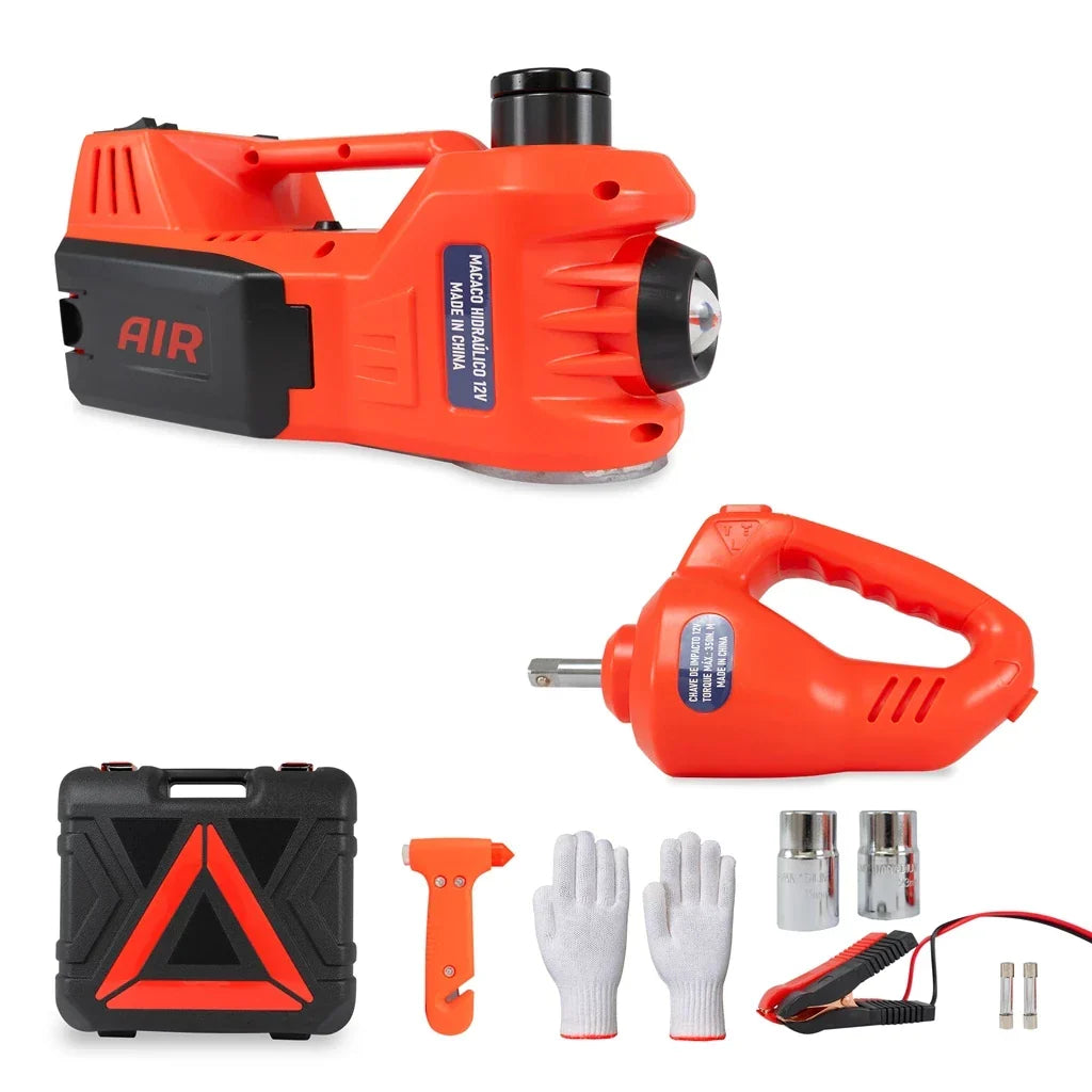 KIT AUTOMOTIVO DE EMERGÊNCIA 5 EM 1 — COMPLETO PARA QUALQUER IMPREVISTO + Brindes