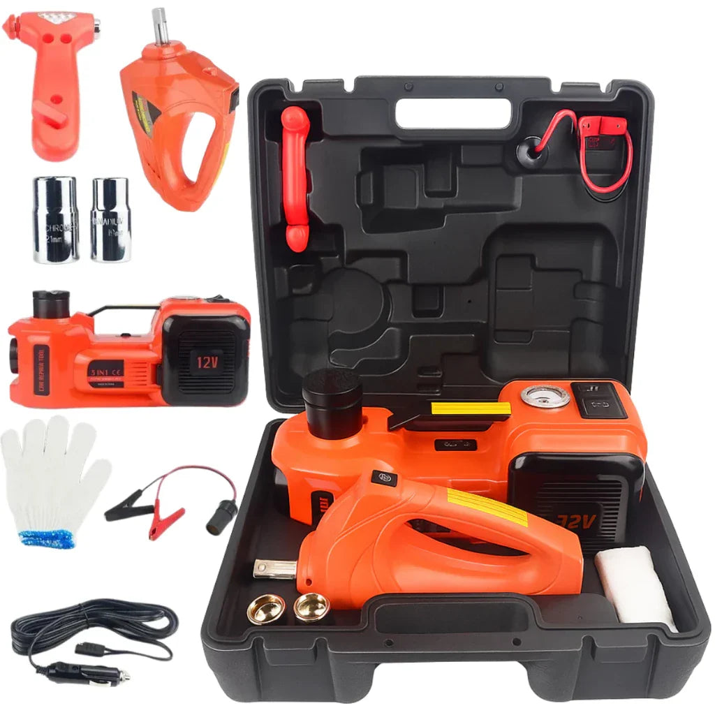 KIT AUTOMOTIVO DE EMERGÊNCIA 5 EM 1 — COMPLETO PARA QUALQUER IMPREVISTO + Brindes