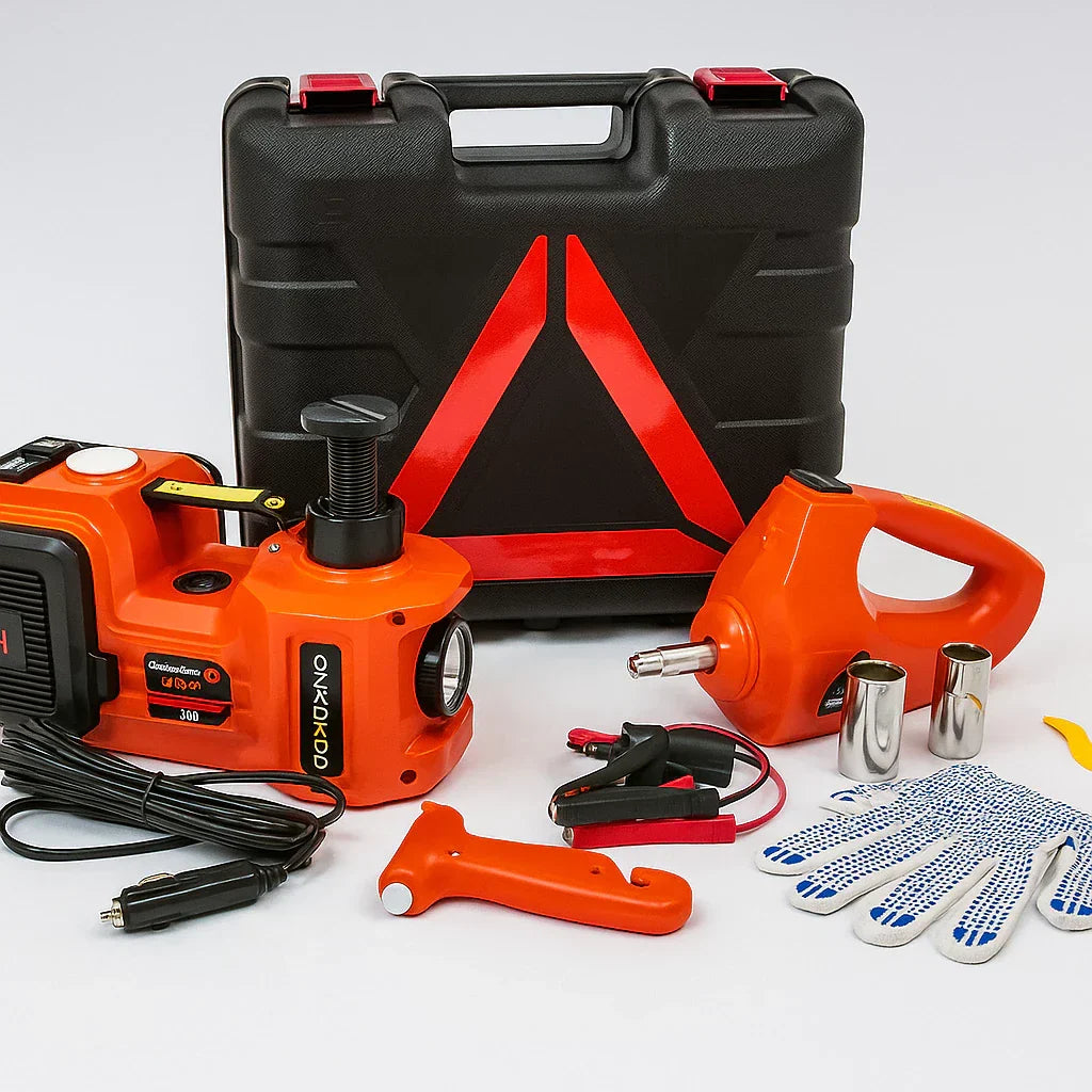 KIT AUTOMOTIVO DE EMERGÊNCIA 5 EM 1 — COMPLETO PARA QUALQUER IMPREVISTO + Brindes