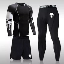 Conjunto de Compressão Masculino - 3 Peças