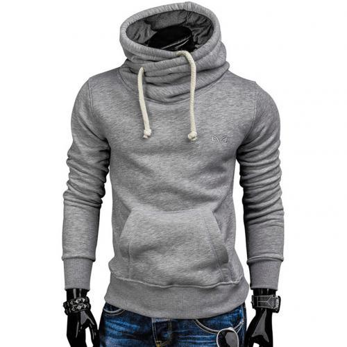 Moletom Masculino Gola Alta Com Capuz