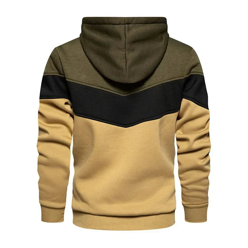 Moletom Masculino Listrado com Capuz - Estilo Streetwear Casual