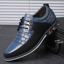 Sapato Casual de Couro Masculino - Clássico Moderno