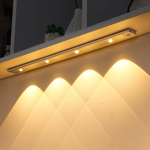 Luminária LED Fina  Com Sensor de Presença Recarregável